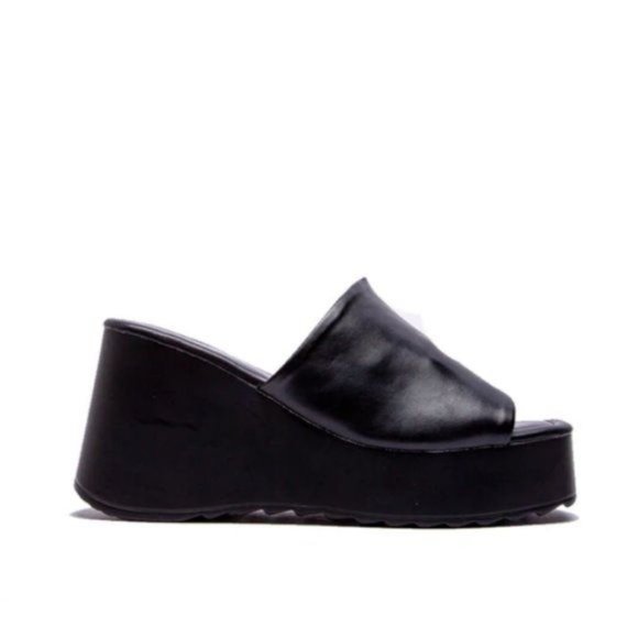 !! NEW !! Y2K Chunky Platform Wedges in Off White - Picture 6 of 6